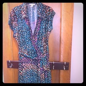 Gorgeous multi color wrap dress
